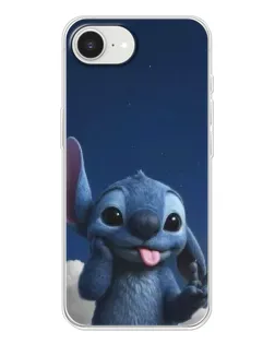 Чехол для iPhone 16e с картинкой «Стич в облаках»