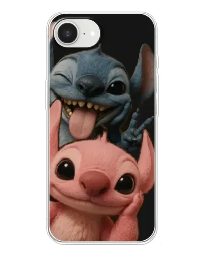 Чехол для iPhone 16e с картинкой «Стич и Ангел» Чехол для iPhone 16e с картинкой «Стич и Ангел»