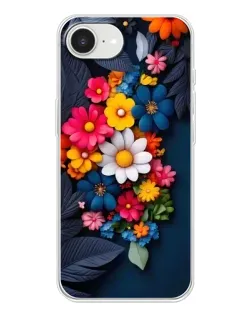 Чехол для iPhone 16e с картинкой «Цветочная феерия»