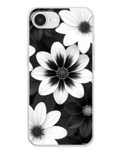 Чехол для iPhone 16e с картинкой «Монохромные астры»