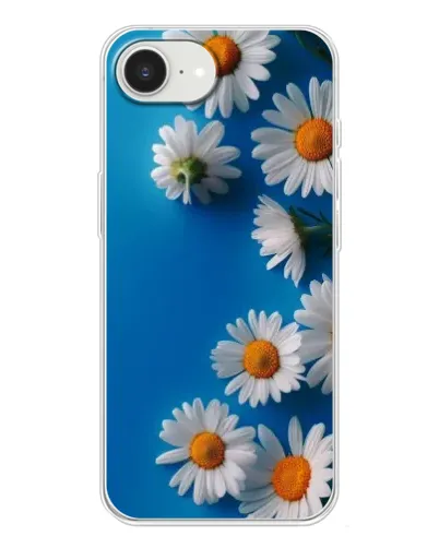 Чехол для iPhone 16e с картинкой «Белоснежные маргаритки»