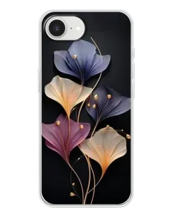 Чехол для iPhone 16e с картинкой «Лиловые цветы грации»