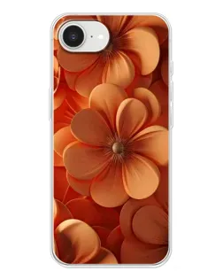 Чехол для iPhone 16e с картинкой «Оранжевый макро цветок»