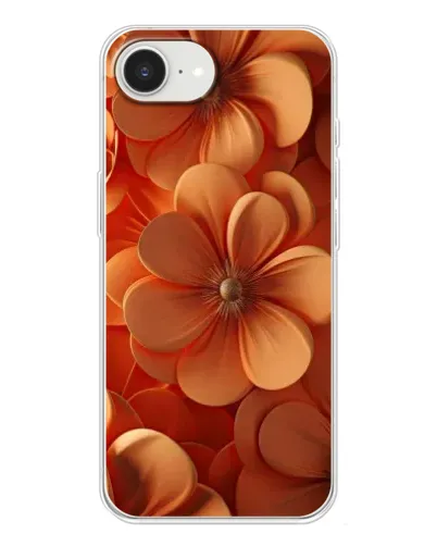 Чехол для iPhone 16e с картинкой «Оранжевый макро цветок»