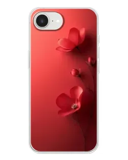 Чехол для iPhone 16e с картинкой «Маковые соцветия»