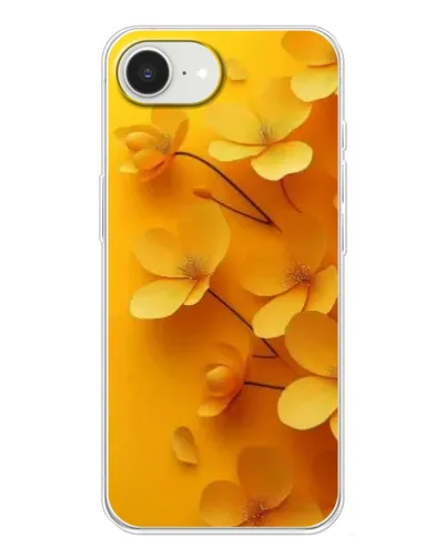 Чехол для iPhone 16e с картинкой «Золотые лепестки»