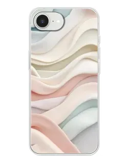 Чехол для iPhone 16e с картинкой «Пастельные нежные волны»