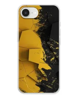 Чехол для iPhone 16e с картинкой «Золотые осколки геометрии»