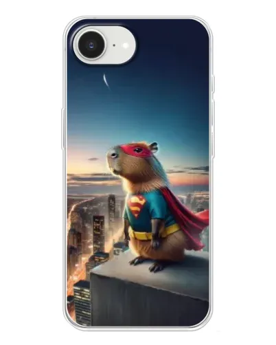 Чехол для iPhone 16e с картинкой «Капи-мен супергерой» Чехол для iPhone 16e с картинкой «Капи-мен супергерой»
