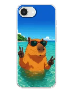 Чехол для iPhone 16e с картинкой «Морская капибара»