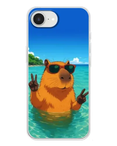 Чехол для iPhone 16e с картинкой «Морская капибара» Чехол для iPhone 16e с картинкой «Морская капибара»