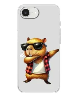 Чехол для iPhone 16e с картинкой «Капибара рэпер даб»