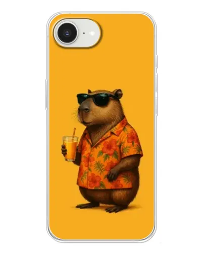 Чехол для iPhone 16e с картинкой «Капибара на отдыхе» Чехол для iPhone 16e с картинкой «Капибара на отдыхе»