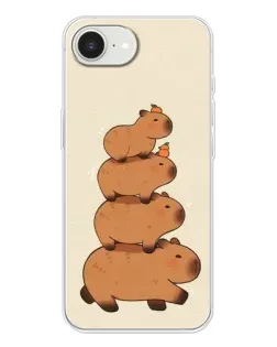 Чехол для iPhone 16e с картинкой «Башня из капибар»