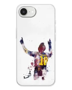 Чохол для iPhone 16e з картинкою «Акварельний Мессі Барселона»