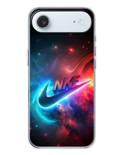 Чехол для iPhone 17 Air с картинкой «Огненный логотип Nike»