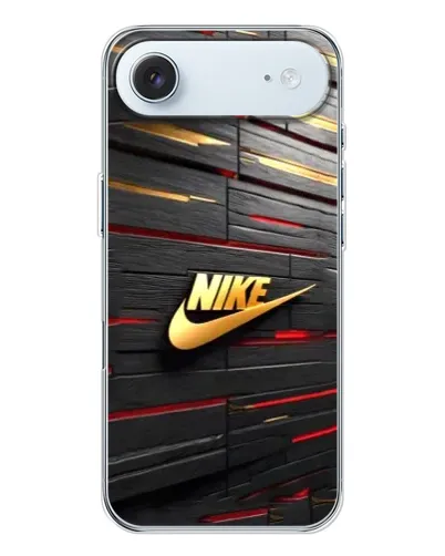 Чехол для iPhone 17 Air с картинкой «Золотой Nike на металле» Чехол для iPhone 17 Air с картинкой «Золотой Nike на металле»