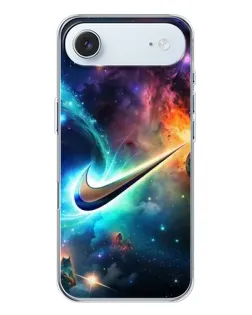Чехол для iPhone 17 Air с картинкой «Космический Nike Swoosh»