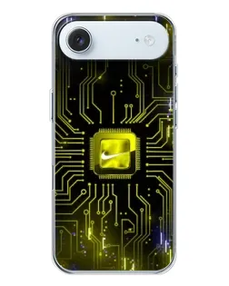 Чехол для iPhone 17 Air с картинкой «Nike — золотая искра»