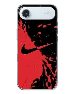 Чехол для iPhone 17 Air с картинкой «Красные брызги Nike»