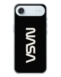 Чехол для iPhone 17 Air с картинкой «NASA — вертикальный логотип»