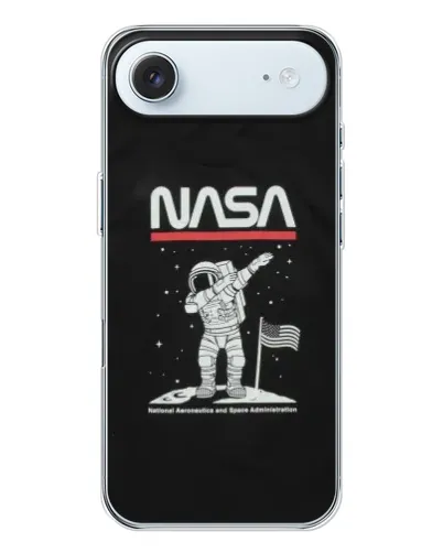 Чехол для iPhone 17 Air с картинкой «NASA — шагаем по Луне»