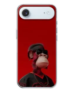 Чехол для iPhone 17 Air с картинкой «Bored Ape в красном» Чехол для iPhone 17 Air с картинкой «Bored Ape в красном»