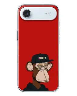 Чехол для iPhone 17 Air с картинкой «Bored Ape — красный фон» Чехол для iPhone 17 Air с картинкой «Bored Ape — красный фон»