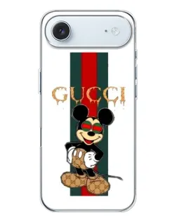 Чохол для iPhone 17 Air з картинкою «Міккі Маус Gucci — смуги»