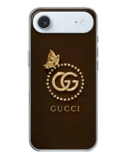 Чохол для iPhone 17 Air з картинкою «Gucci — золотий метелик»