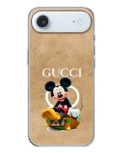 Чохол для iPhone 17 Air з картинкою «Міккі Маус Gucci — крафт»