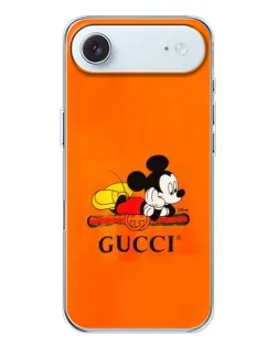 Чохол для iPhone 17 Air з картинкою «Міккі Маус Gucci — помаранч»