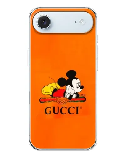 Чехол для iPhone 17 Air с картинкой «Микки Маус Gucci — оранж» Чехол для iPhone 17 Air с картинкой «Микки Маус Gucci — оранж»
