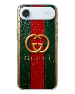 Чохол для iPhone 17 Air з картинкою «Gucci — фірмова смуга та золото»