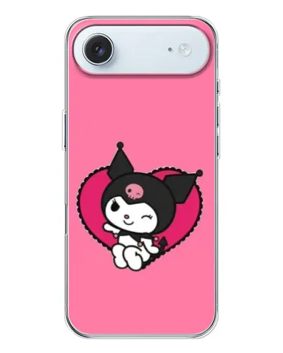 Чехол для iPhone 17 Air с картинкой «Kuromi — любовь в сердце»