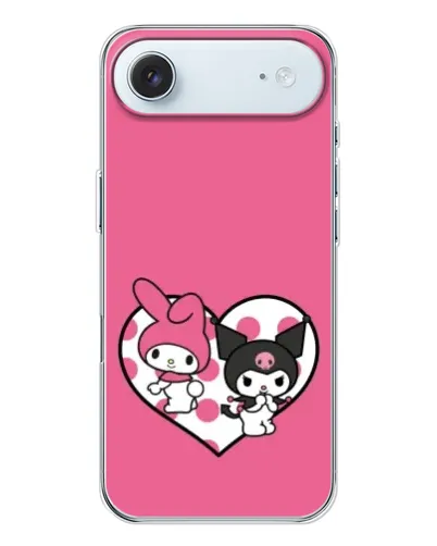 Чехол для iPhone 17 Air с картинкой «Kuromi и My Melody»
