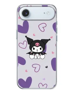 Чехол для iPhone 17 Air с картинкой «Kuromi и лавандовые сердца» Чехол для iPhone 17 Air с картинкой «Kuromi и лавандовые сердца»