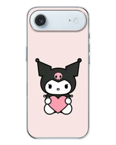 Чехол для iPhone 17 Air с картинкой «Kuromi и сердце»