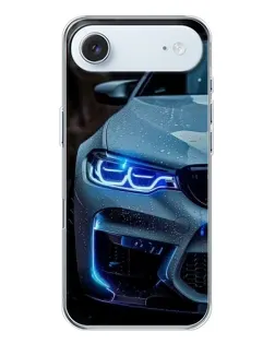 Чехол для iPhone 17 Air с картинкой «Взгляд BMW с синими фарами»