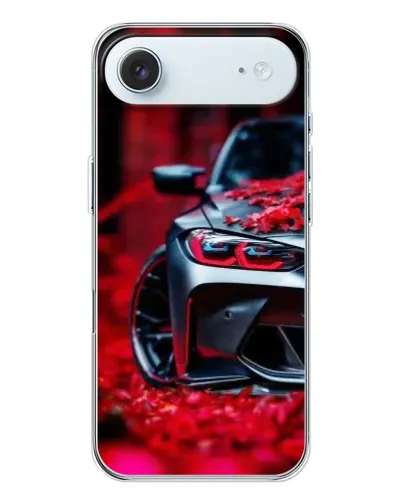 Чехол для iPhone 17 Air с картинкой «Спортивная BMW и цветы» Чехол для iPhone 17 Air с картинкой «Спортивная BMW и цветы»