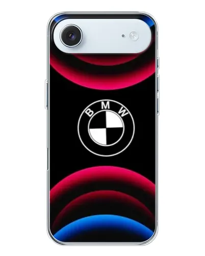 Чехол для iPhone 17 Air с картинкой «Логотип BMW и неоновые дуги» Чехол для iPhone 17 Air с картинкой «Логотип BMW и неоновые дуги»