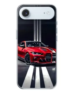 Чехол для iPhone 17 Air с картинкой «Красная BMW на дороге»