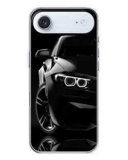 Чехол для iPhone 17 Air с картинкой «Черная BMW — профиль»
