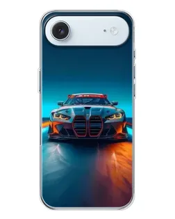 Чехол для iPhone 17 Air с картинкой «BMW — огни неона»