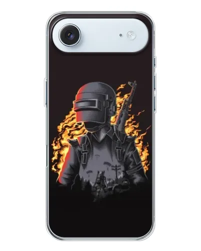 Чехол для iPhone 17 Air с картинкой «PUBG — огненный силуэт» Чехол для iPhone 17 Air с картинкой «PUBG — огненный силуэт»