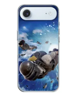 Чехол для iPhone 17 Air с картинкой «Десант PUBG — прыжок»