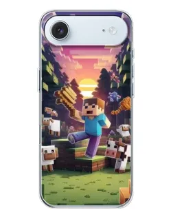Чехол для iPhone 17 Air с картинкой «Стив на ферме» Чехол для iPhone 17 Air с картинкой «Стив на ферме»