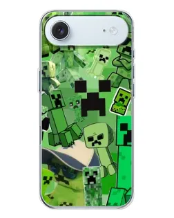 Чехол для iPhone 17 Air с картинкой «Криперы Minecraft» Чехол для iPhone 17 Air с картинкой «Криперы Minecraft»