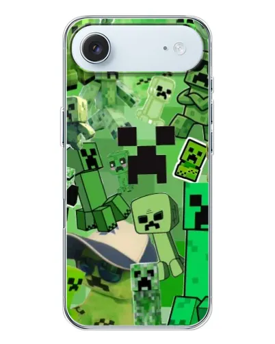 Чехол для iPhone 17 Air с картинкой «Криперы Minecraft»