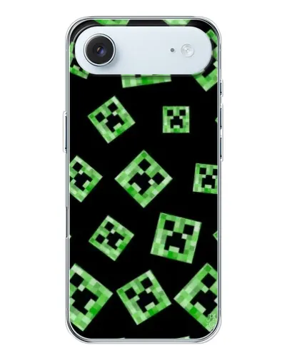 Чехол для iPhone 17 Air с картинкой «Паттерн с криперами»